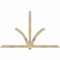 Ekena Millwork Redmond Rough Sawn Timber Gable Bracket, Douglas Fir, 96"W x 60"H x 4"D x 4"F, 15/12 Pitch GBW096X60X0404RED00RDF - alternate 1